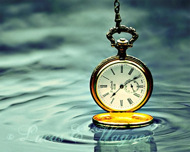 Gold Pocket Watch — Serene, Photograph