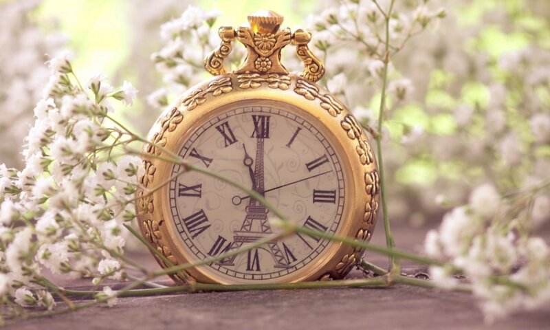 Gold Pocket Watch — Serene, Spring