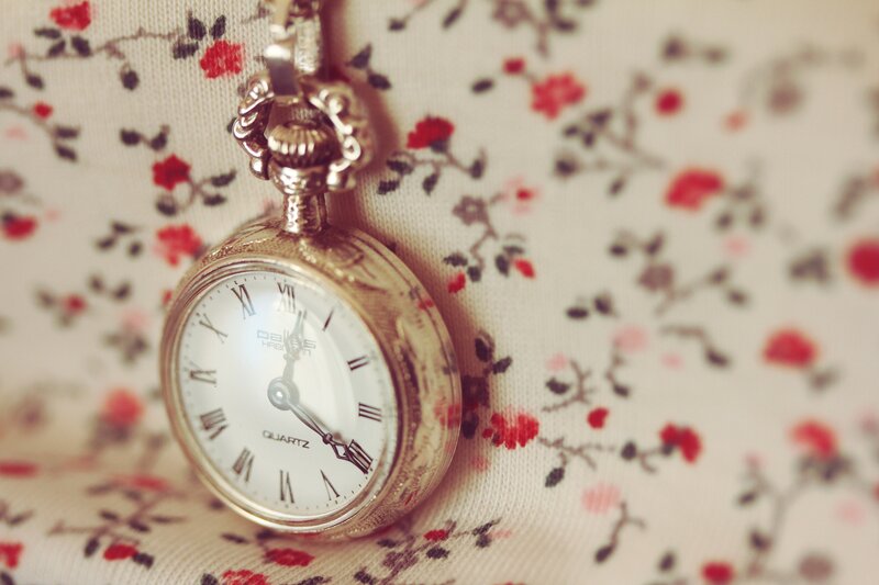 Gold Pocket Watch — White, Calm, Photograph