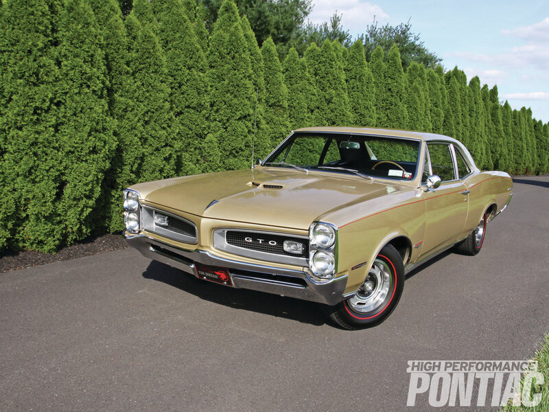 Gold Pontiac Gto