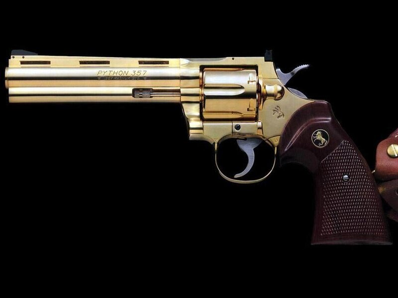 Gold Python Revolver