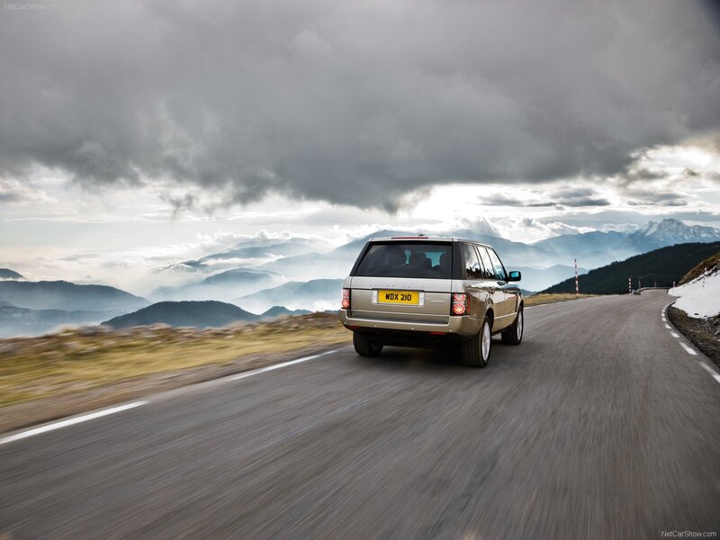 Gold Range Rover