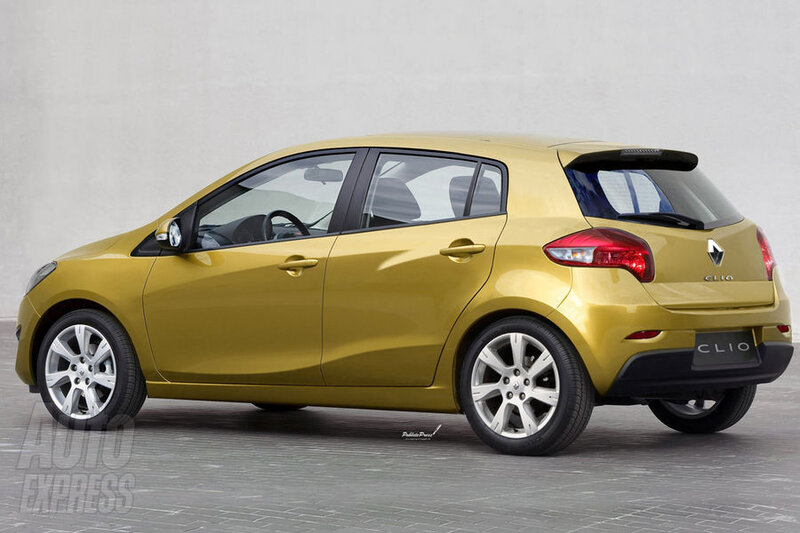Gold Renault Clio Car