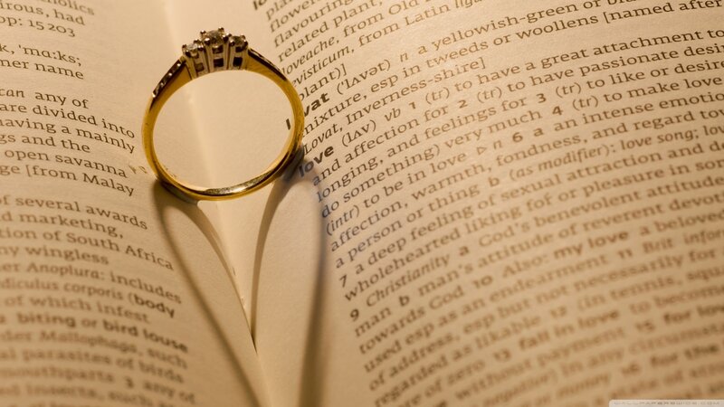 Gold Ring on Book Page