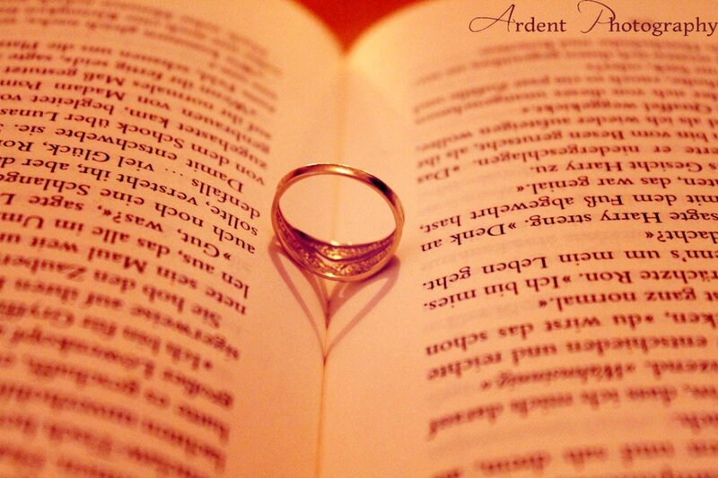 Gold Ring on Book