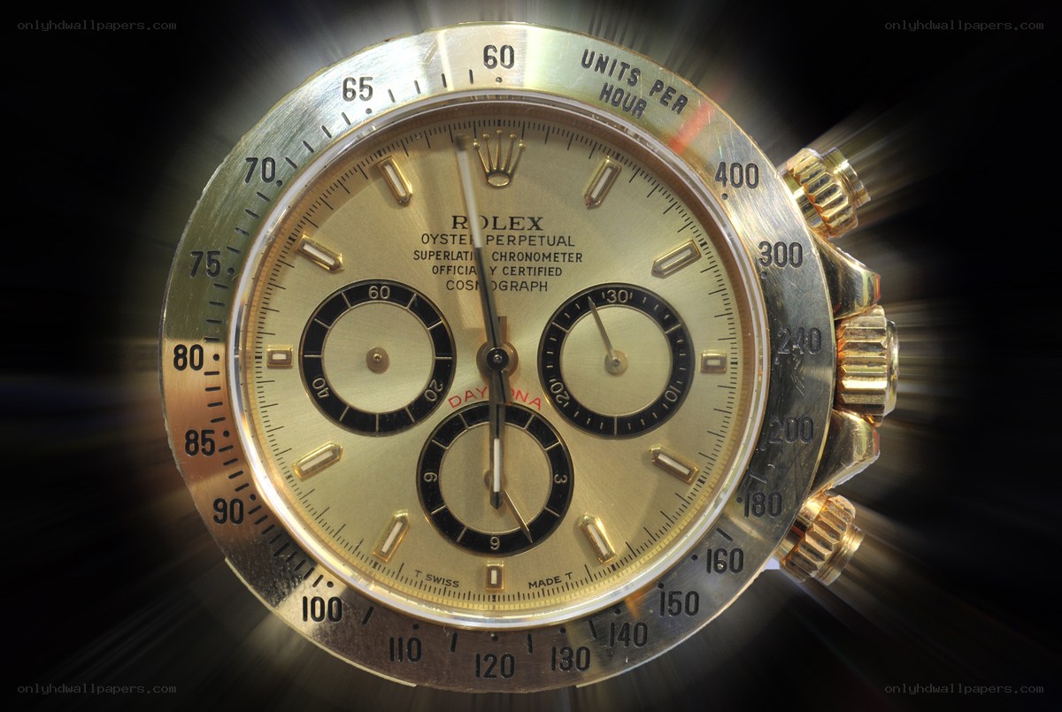 gold rolex chronograph watch