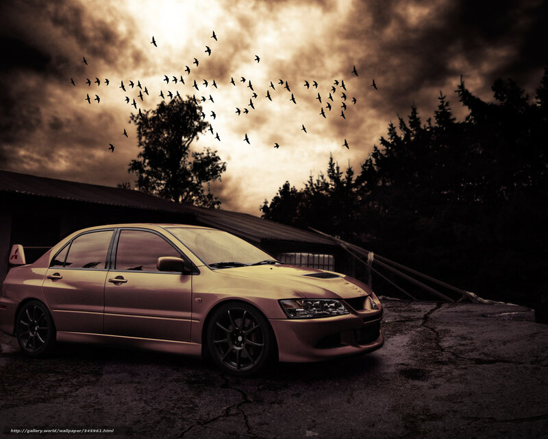 Gold Sedan Car — Brown