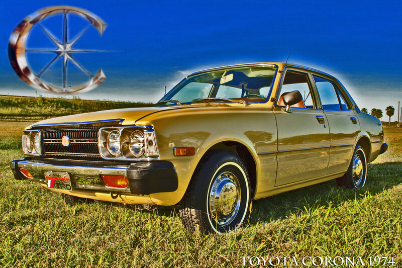 Gold Sedan Car
