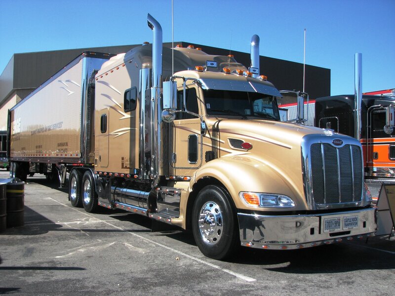 Gold Semi-truck — Industrial