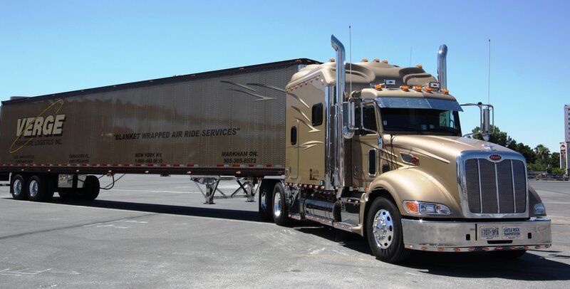 Gold Semi-truck