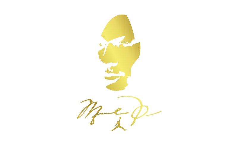 Gold Silhouette of a Man