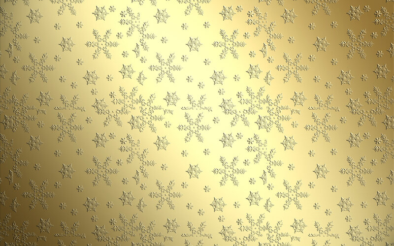 Gold Snowflake Pattern