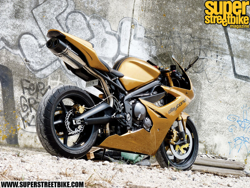 Gold Sport Motorcycle