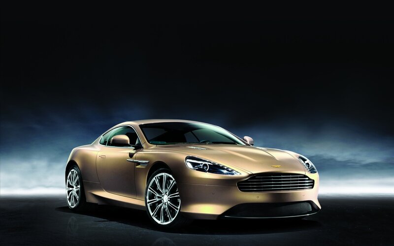 Gold Sports Car — Dramatic, Photograph, Lights