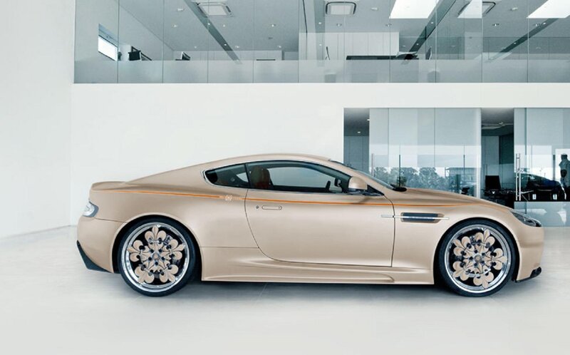 Gold Sports Car — Modern