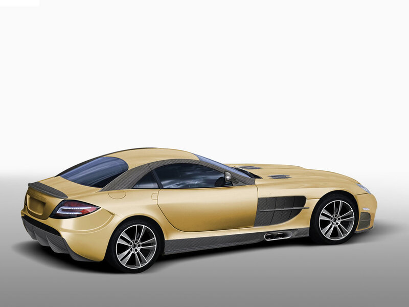 Gold Sports Car — Neutral, 3d Render
