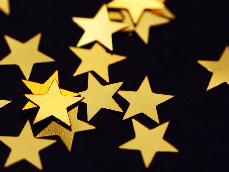 Gold Star Confetti