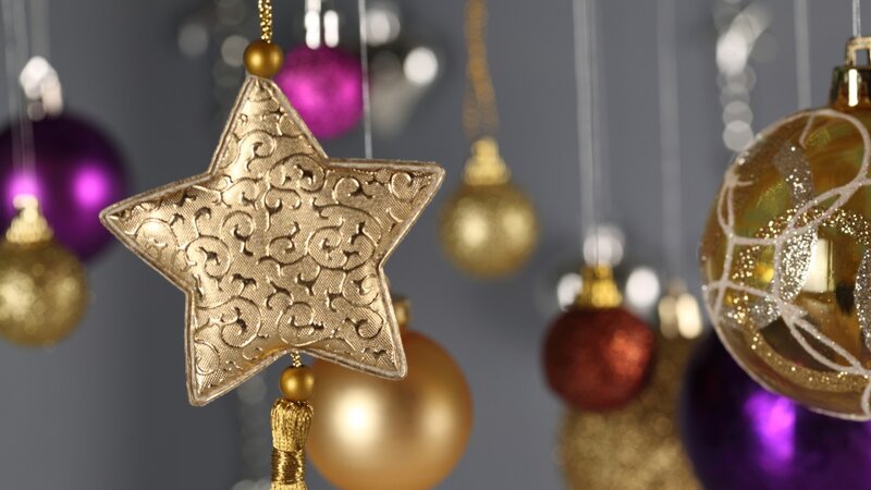 Gold Star Ornament — Festive, Photograph, Ornaments, Baubles