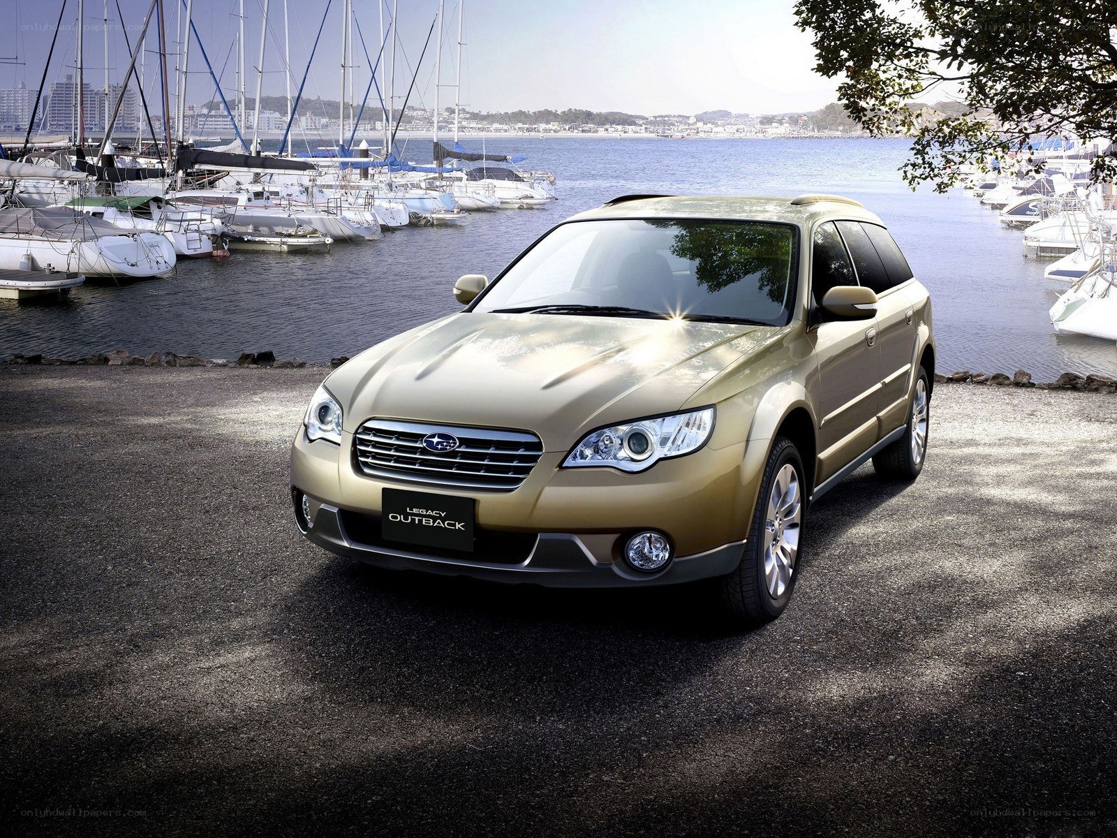 Gold Subaru Legacy Outback
