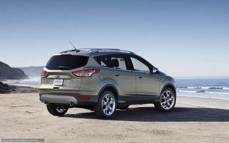 Gold Suv on Beach — Serene, Afternoon