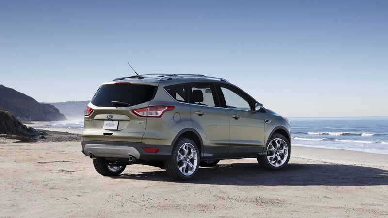 Gold Suv on Beach