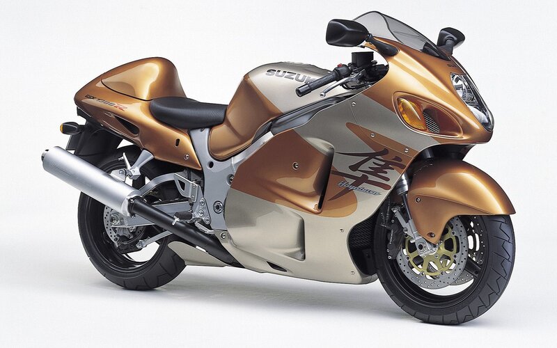 Gold Suzuki Hayabusa Motorcycle