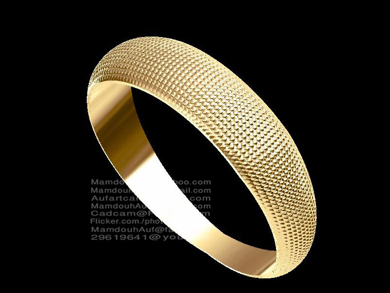 Gold Textured Ring