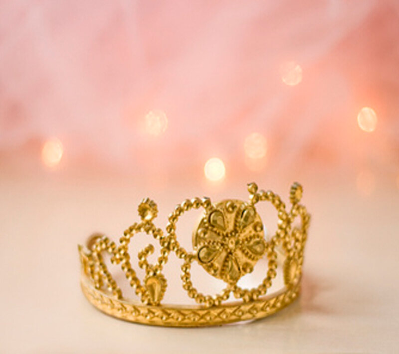 Gold Tiara on Surface