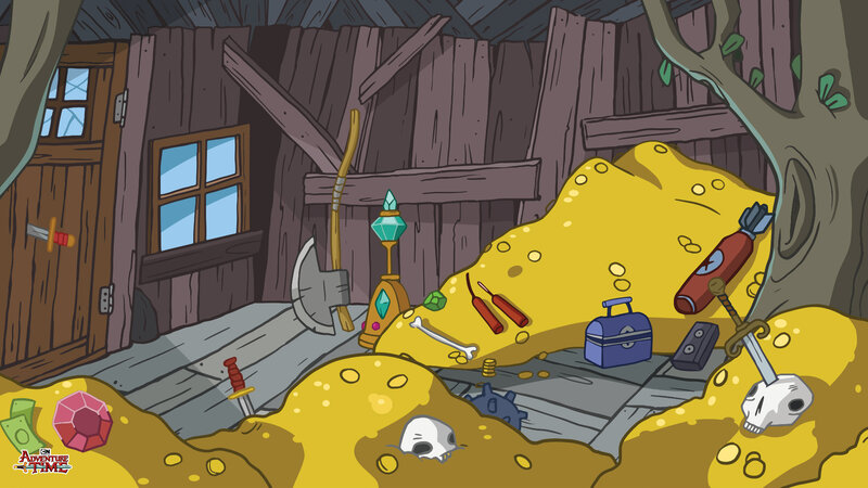 Gold Treasure Pile — Yellow