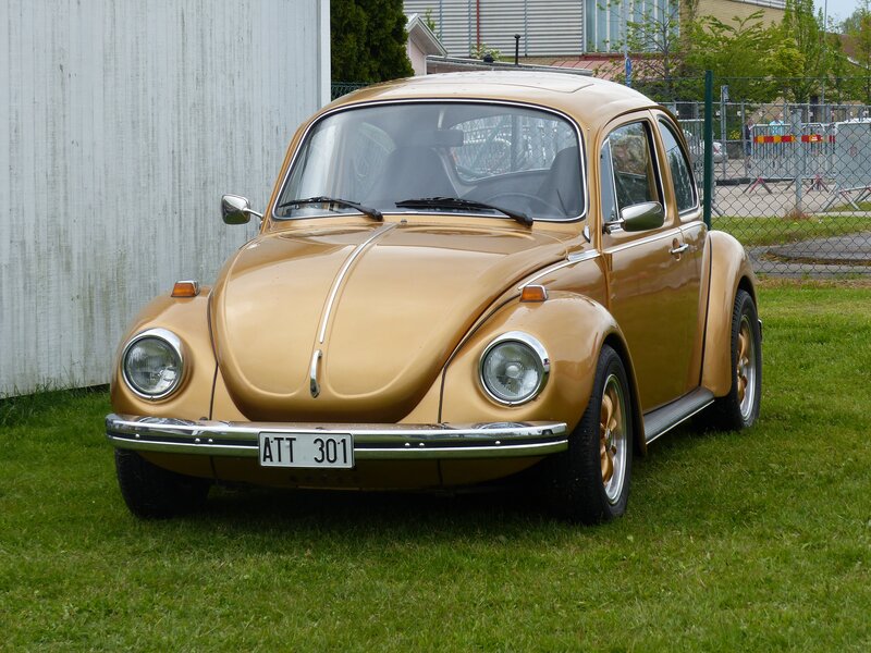 Gold Volkswagen Beetle