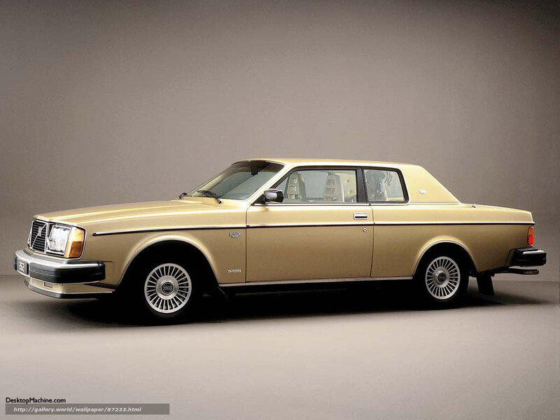 Gold Volvo 240 sedan