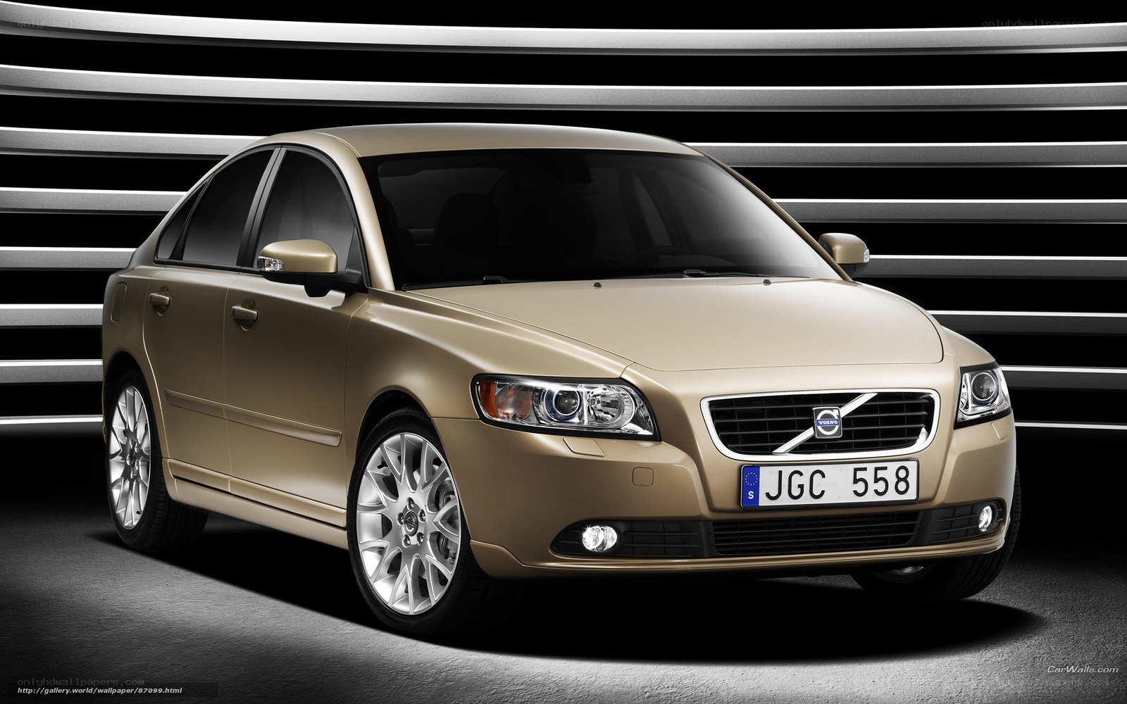 Gold Volvo S40 sedan