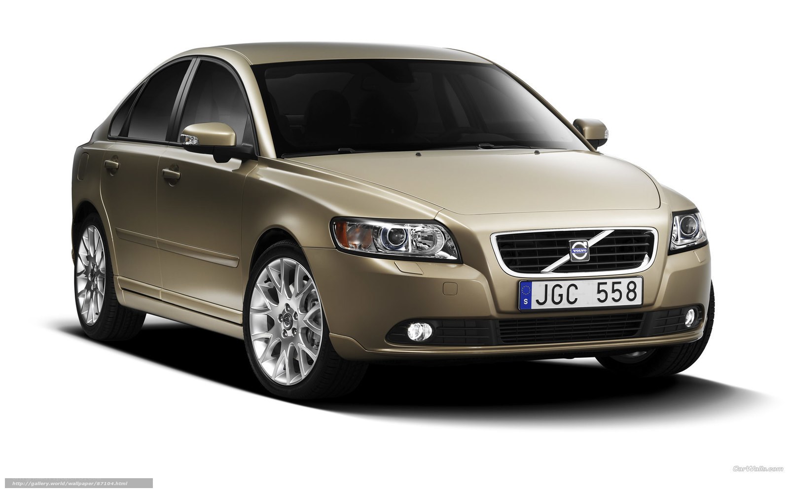 gold volvo sedan