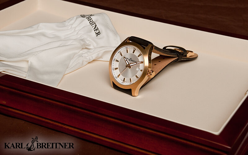 Gold Watch in Box