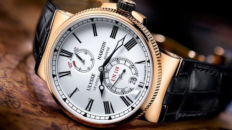 Gold Watch with Black Strap — Dramatic, Photograph, Watch Face