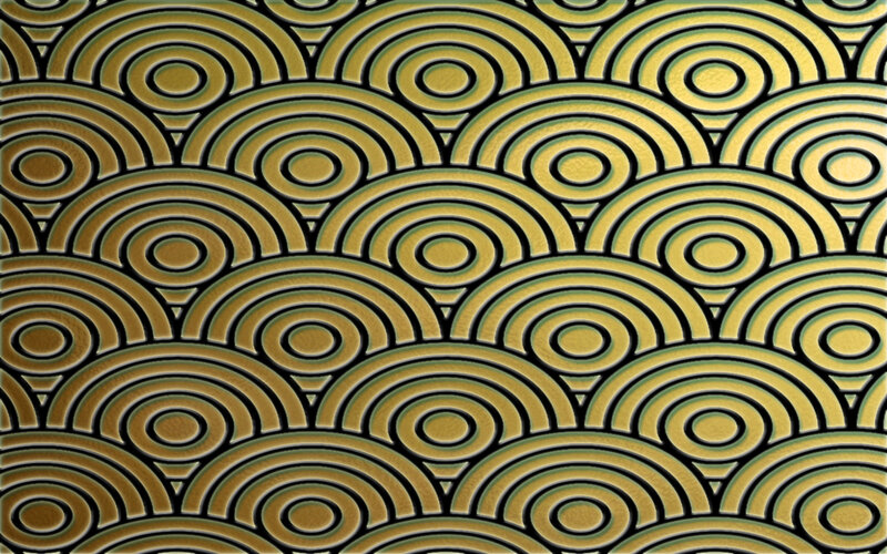 gold wave pattern design