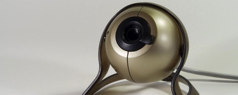 gold webcam with black ring