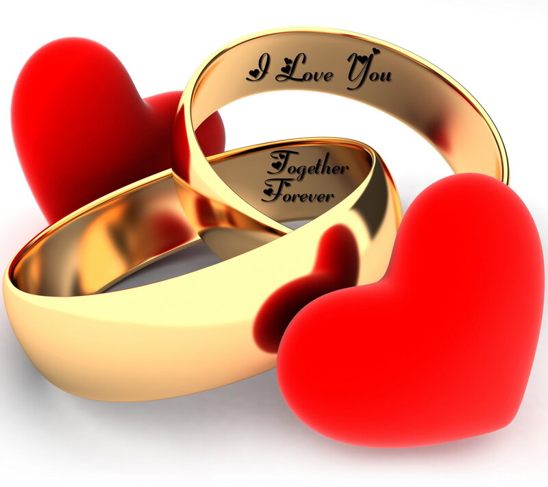 Gold Wedding Rings — Romantic