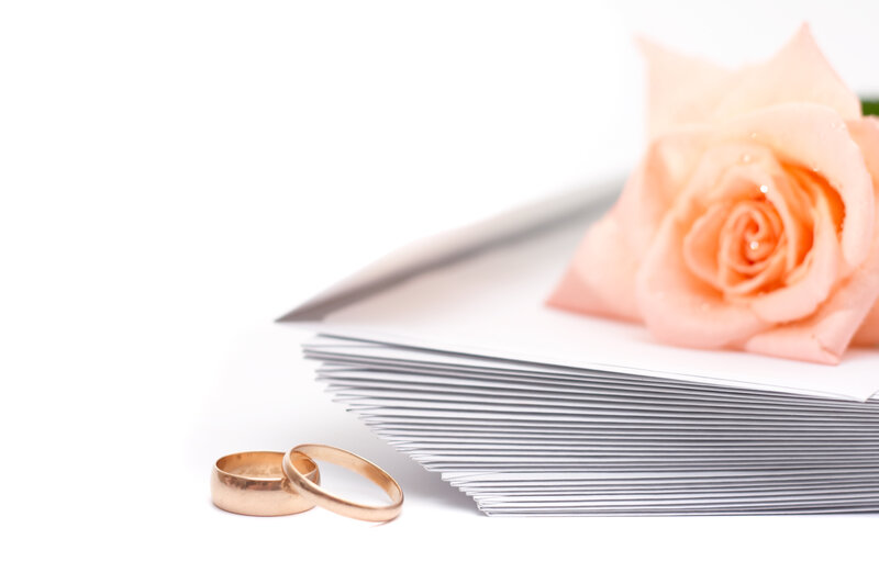 Gold Wedding Rings — White, Serene