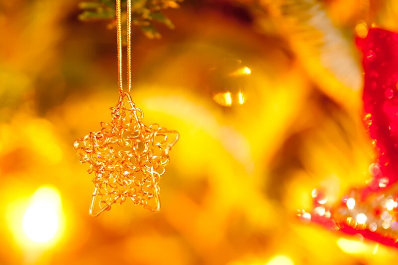 Gold Wire Star Ornament