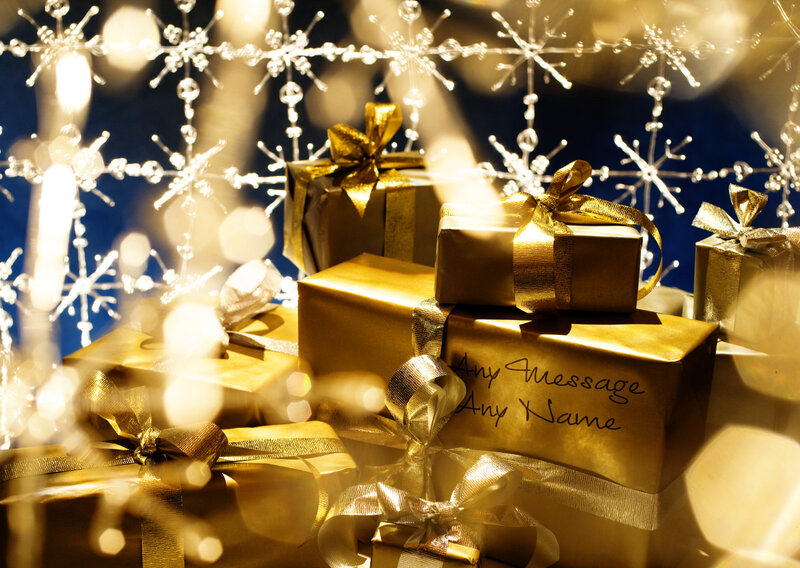 Gold-wrapped Gifts