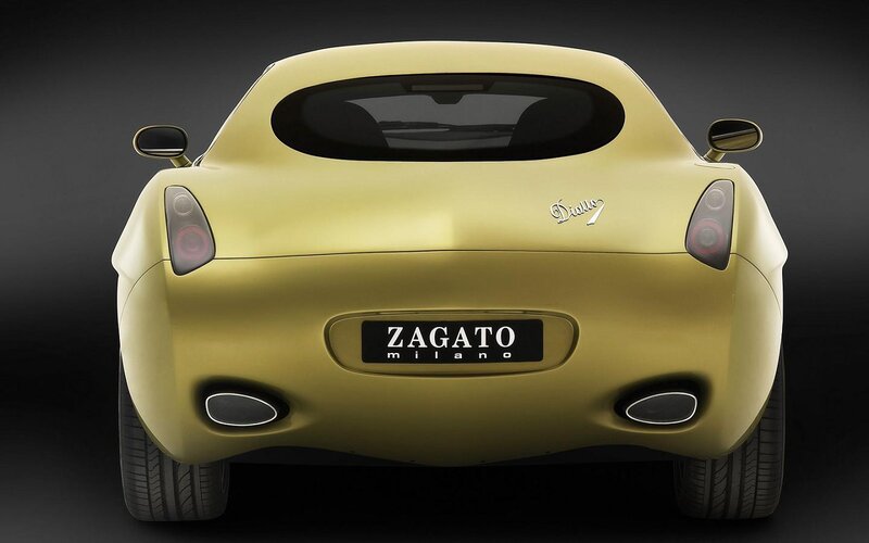 Gold Zagato Sports Car