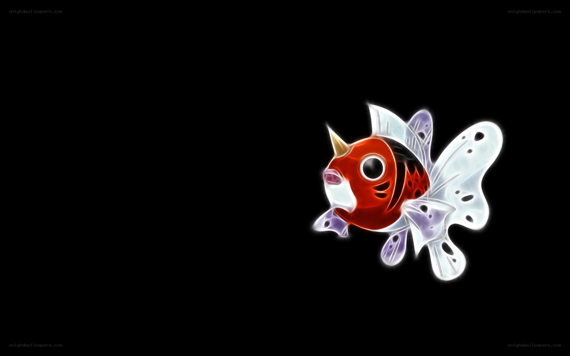 Goldeen glowing art