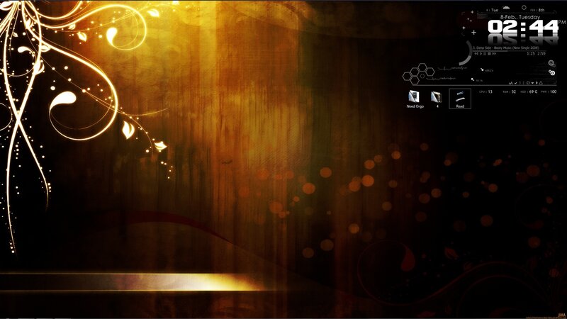 golden abstract desktop background