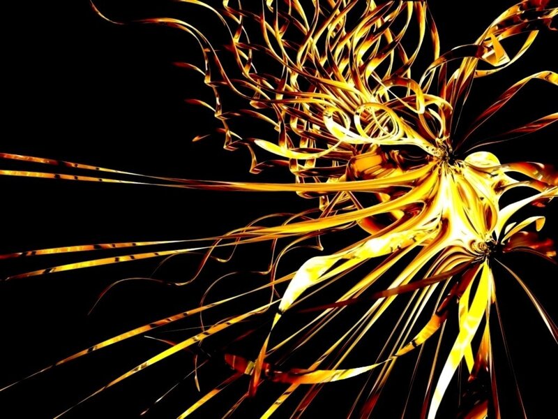 golden abstract energy burst
