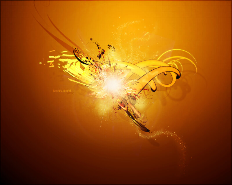 Golden abstract explosion