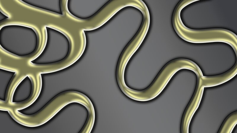 Golden Abstract Lines — Gold