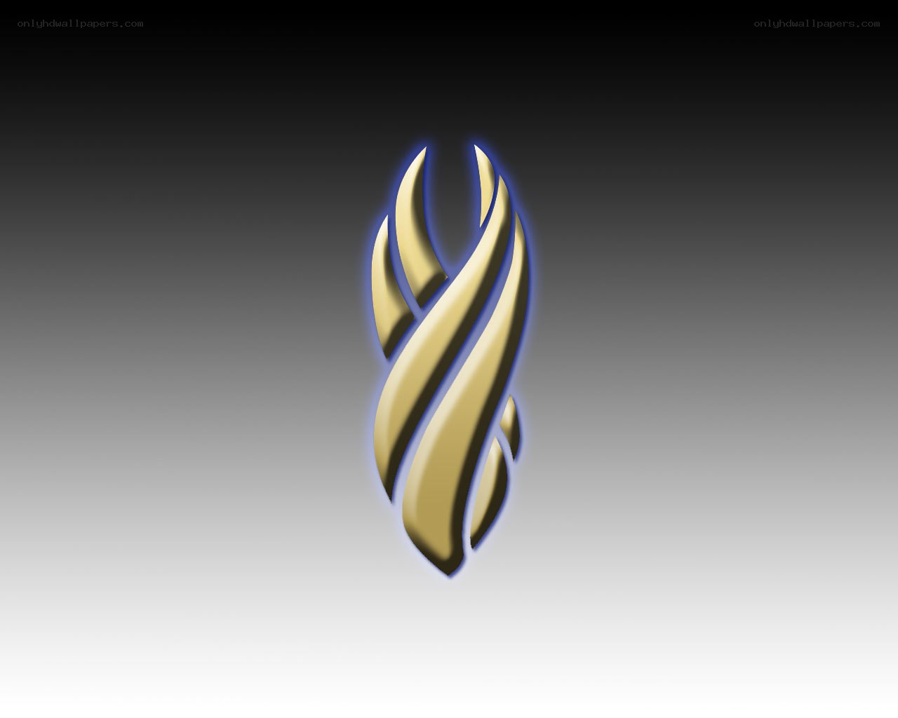 golden abstract logo design
