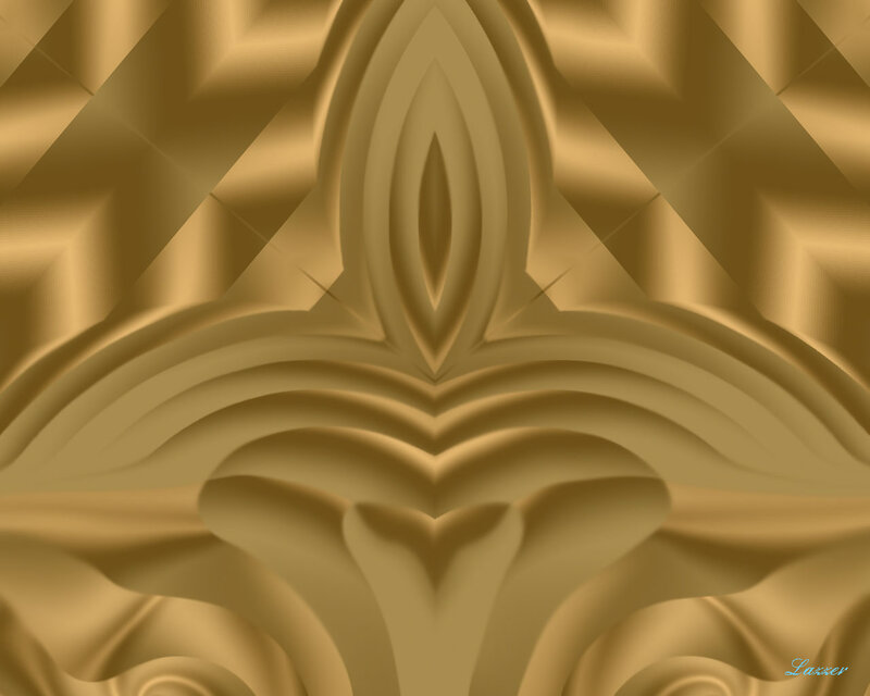 Golden Abstract Pattern — Gold, Ornate