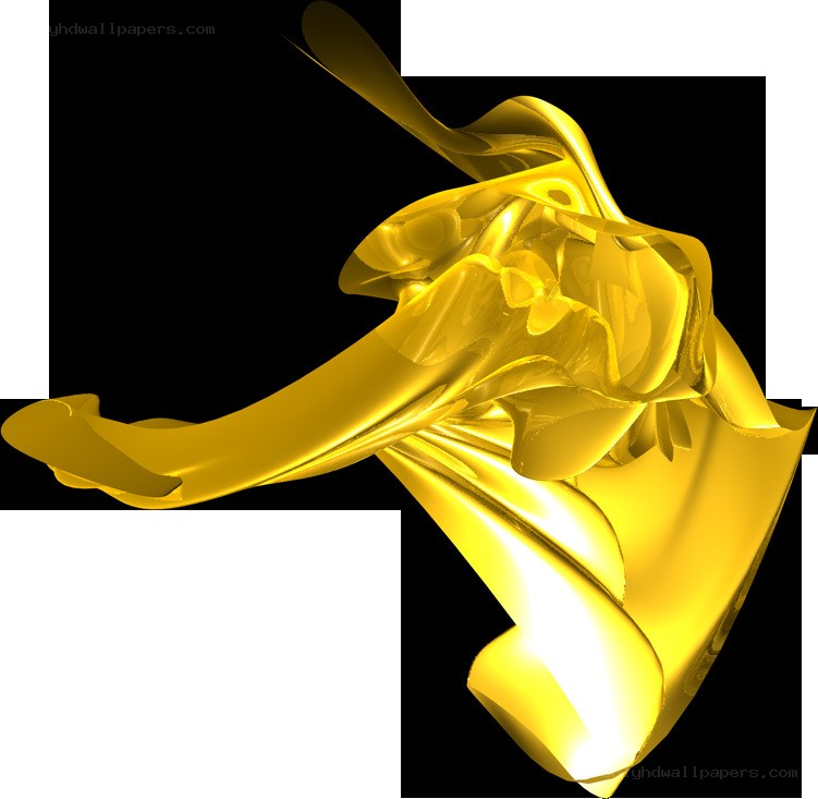 golden abstract sculpture